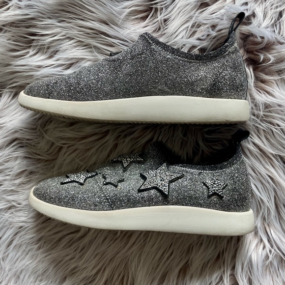 Giuseppe Zanotti Silver Glitter Alena Star Sneakers - Picture 4 of 9